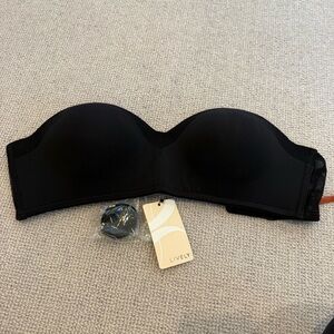 Lively Black Strapless Bandeau Bra